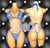 The Honey Bikini Set (blue evil)